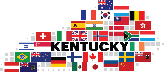 Kentucky Flag Map
